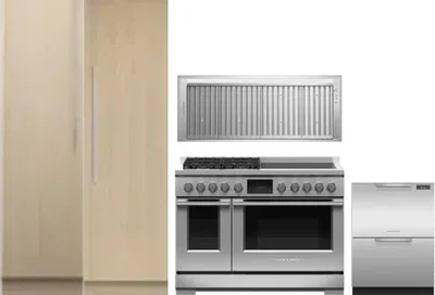 5 Piece Package Includes Refrigerator, Freezer, Range, Hood And Dishwasher